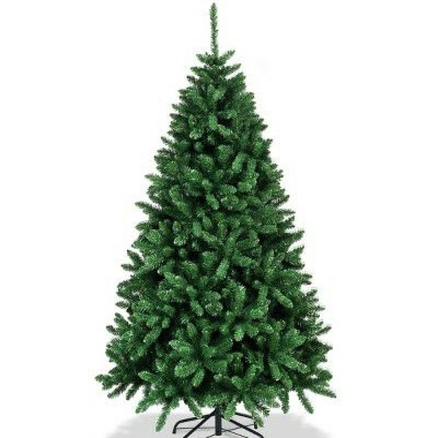 Pine * | Tangkula 6 Unlit Douglas Full Fir Tree 1355 Tips Hinged Artificial Christmas Tree