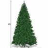 Pine * | Costway 9Ft Pre-Lit Pvc Christmas Tree Hinged 700 Led Lights Green