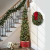 Unidentified Plant Variety * | 6.5Ft Calgary Artificial Christmas Drum Tree Haute Decor