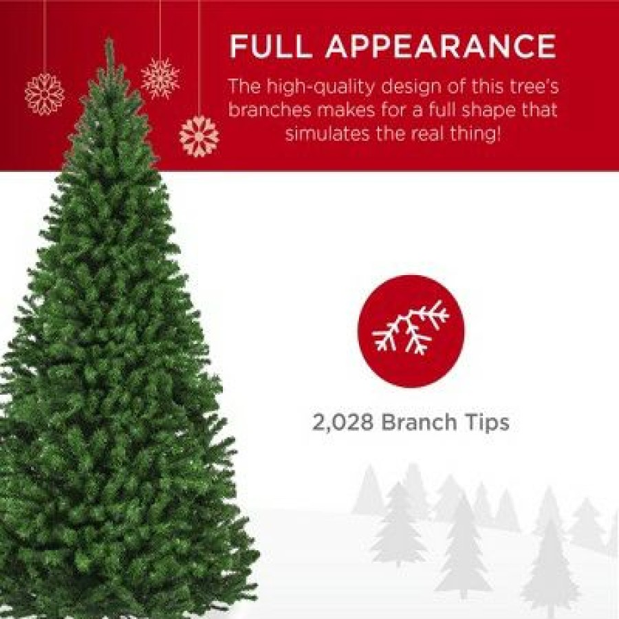 Spruce * | Best Choice Products Premium Spruce Artificial Christmas Tree W/ Easy Assembly, Metal Hinges & Foldable Base