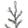 Pine * | Northlight 3 Pre-Lit Flocked Alpine Twig Artificial Christmas Tree Warm White Lights