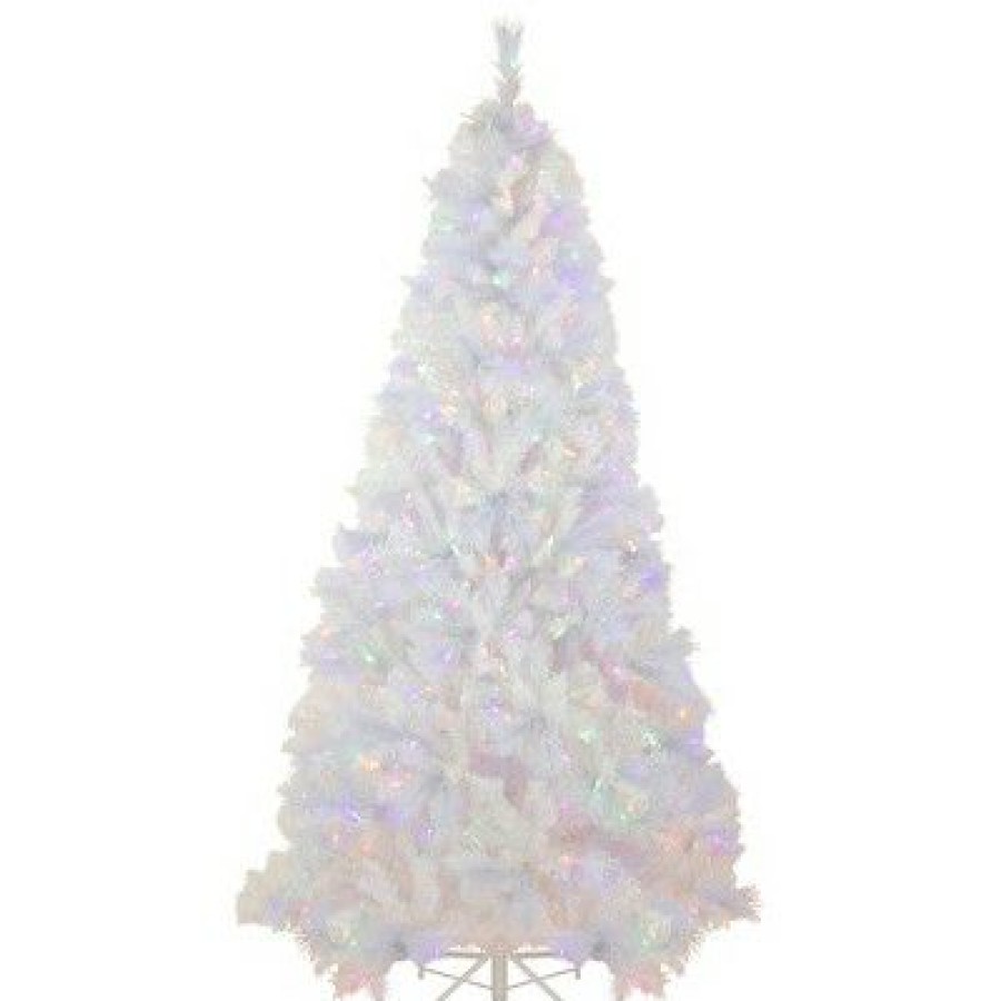 Spruce * | Northlight 7.5 Pre-Lit Seneca White Spruce Artificial Christmas Tree, Dual Function Led Lights