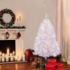 Fir Wood * | Puleo 4.5Ft Pre-Lit Artificial Christmas Tree White Newcastle Fir