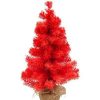 Pine * | Northlight 17.5 Scarlett Red Pine Christmas Tree In Natural Jute Base