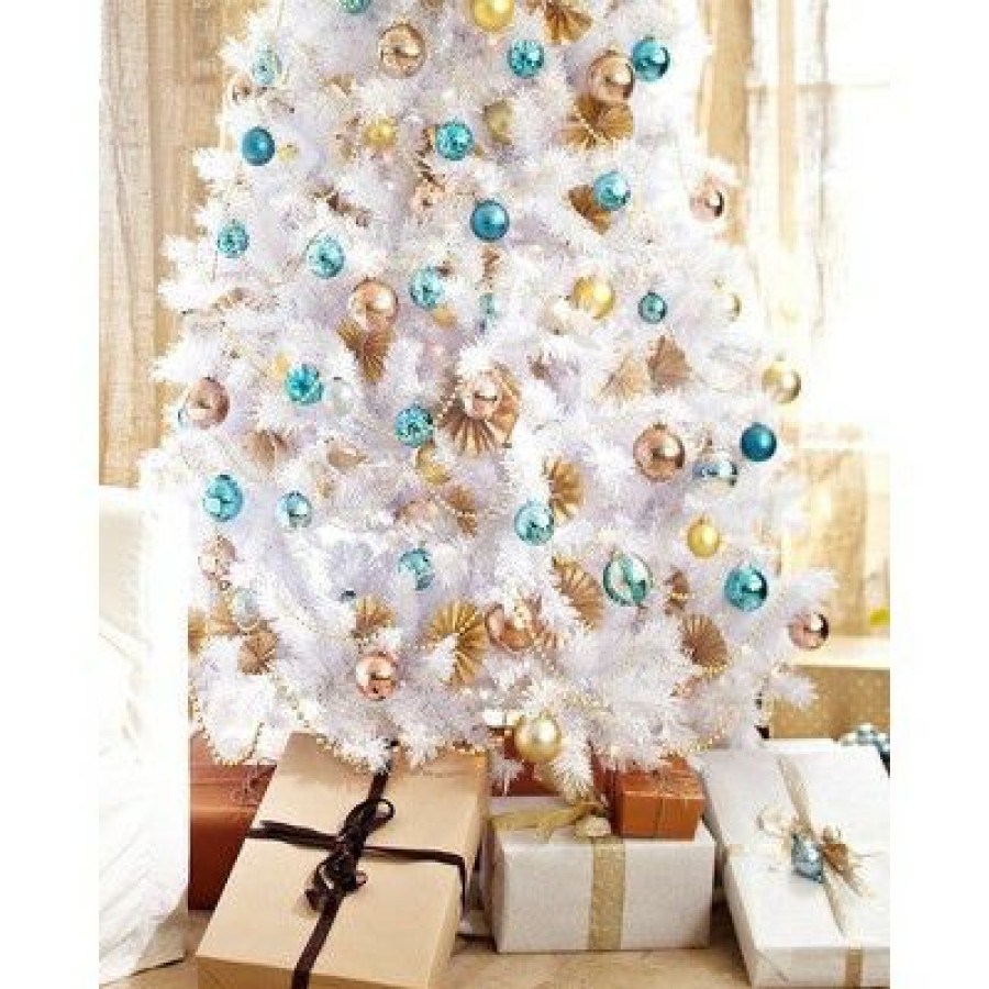 Unidentified Plant Variety * | Treetopia 2810451 7 Foot Tall Pre Lit Artificial Christmas Tree Decoration With 450 Hand Strung Led Lights And Matching Stand, Winter White