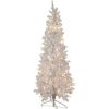 Pine * | Northlight 3 Pre-Lit Woodbury White Pine Slim Artificial Christmas Tree, Clear Lights