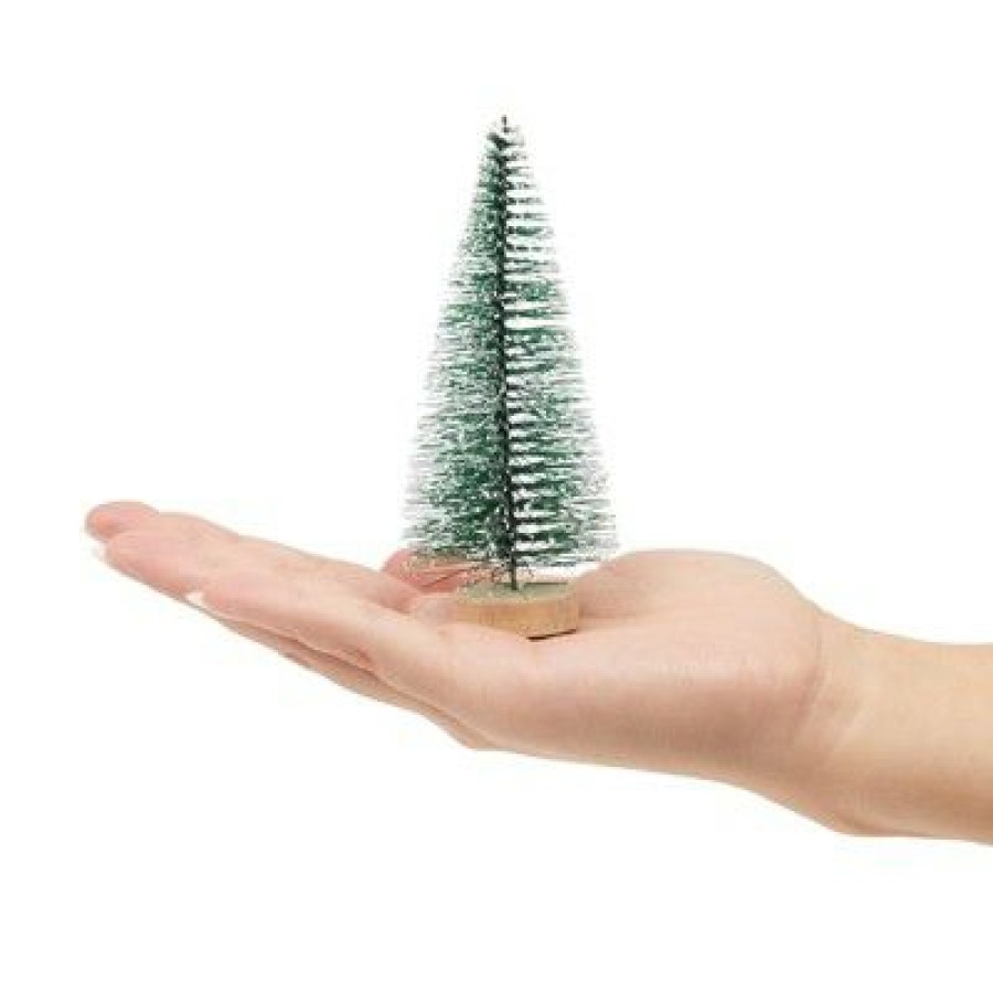 Pine * | Juvale 12 Pack Mini Christmas Trees For Table Top Decorations, Holiday Decor, 4.25 X 2 Inches