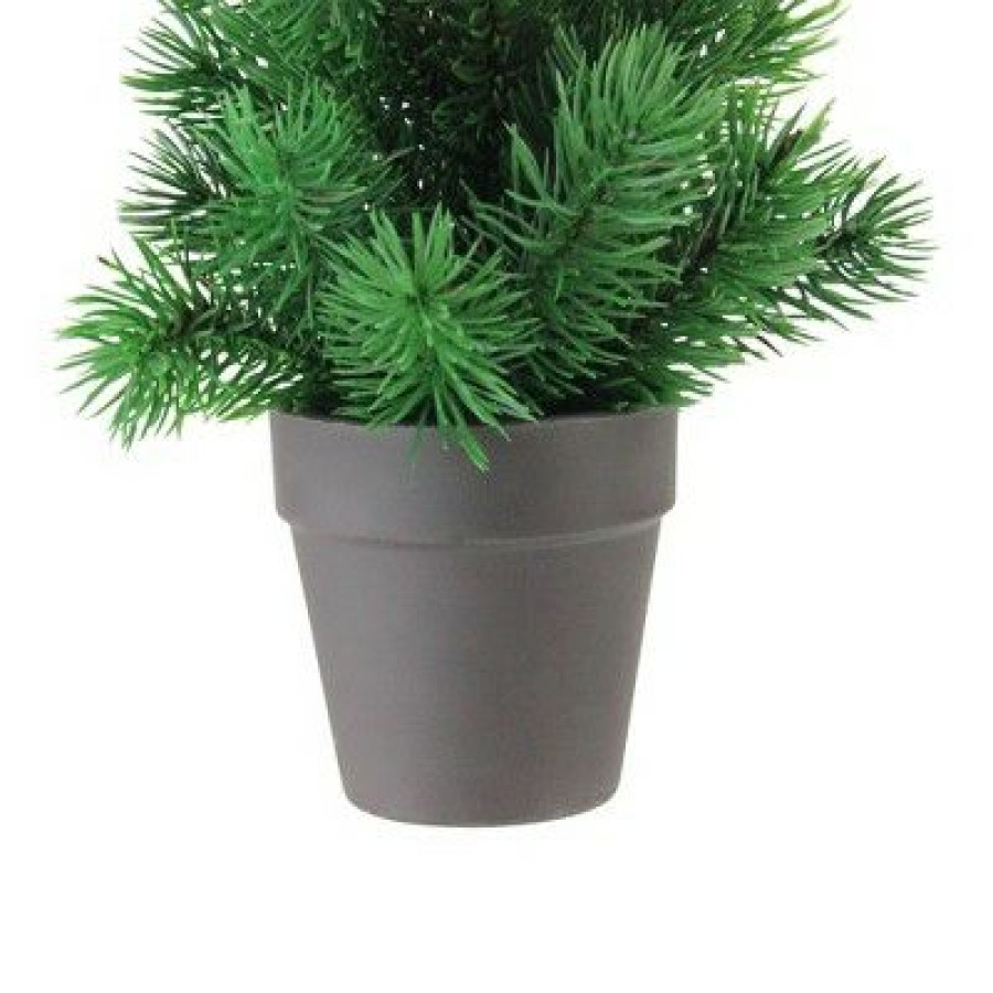 Pine * | Northlight 11 Matte Finish Mini Pine Christmas Tree In Dark Coffee Brown Vase Unlit