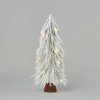 Unidentified Plant Variety * | 18" Pre-Lit Battery Operated Led Flocked Glitter Artificial Christmas Tree White Lights Wondershop