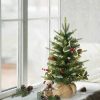 Pine * | 2Ft Puleo Pre-Lit Tabletop Artificial Christmas Tree With Pine Cones Clear Lights