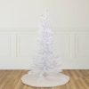 Pine * | Northlight 4 Pre-Lit Woodbury White Pine Slim Artificial Christmas Tree, Pink Lights