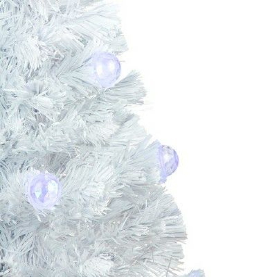 Pine * | Northlight 3 Prelit Artificial Christmas Tree White Iridescent Fiber Optic