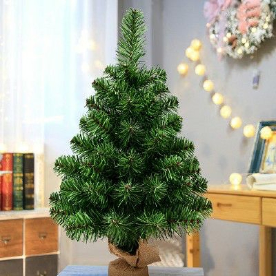 Pine * | Costway 2Ft Season Decoration Pvc Artificial Small Christmas Tree