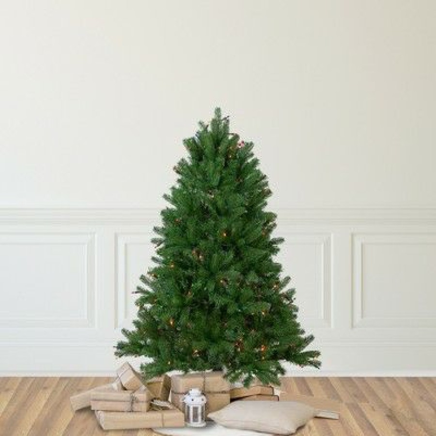 Fir Wood * | Northlight 4 Pre-Lit Full Sierra Noble Fir Artificial Christmas Tree, Multi Lights