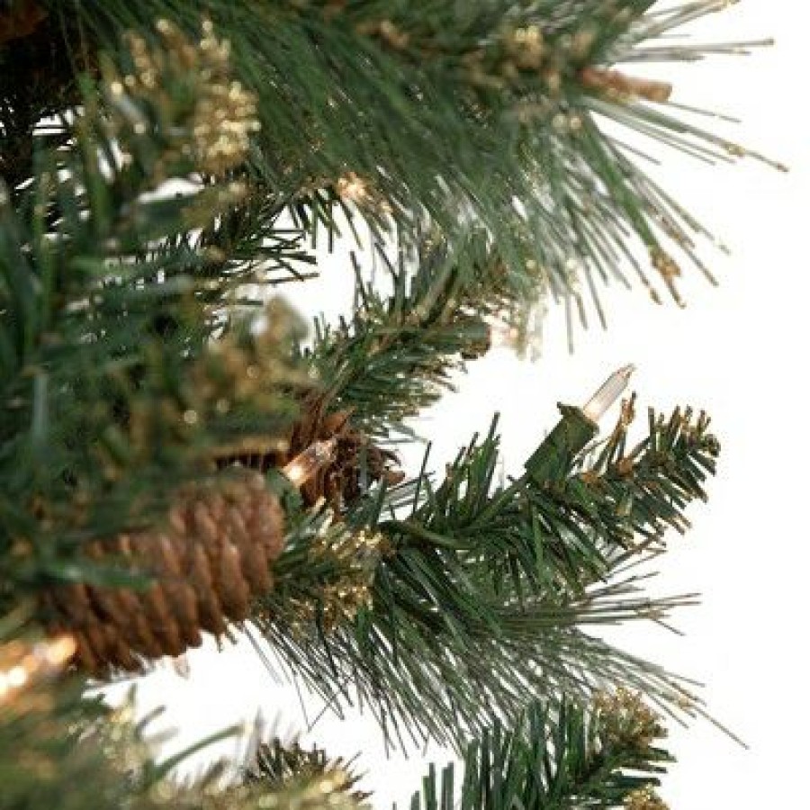 Pine * | Northlight 7 Pre-Lit Yorkshire Pine Pencil Artificial Christmas Tree, Clear Lights