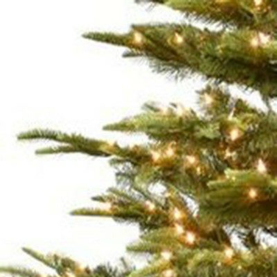 Fir Wood * | Puleo 4.5Ft Pre-Lit Artificial Christmas Tree Alaskan Fir