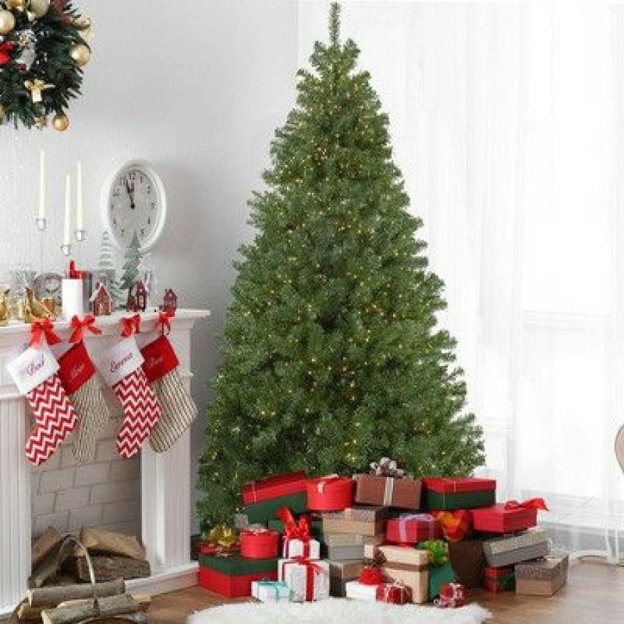 Spruce * | Northlight 7.5 Prelit Artificial Christmas Tree Led Deer River Spruce Warm White Lights