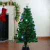 Pine * | Northlight 4 Pre-Lit Potted Medium Pine Color Changing Star Artificial Christmas Tree Multi-Color Fiber Optic Led Lights