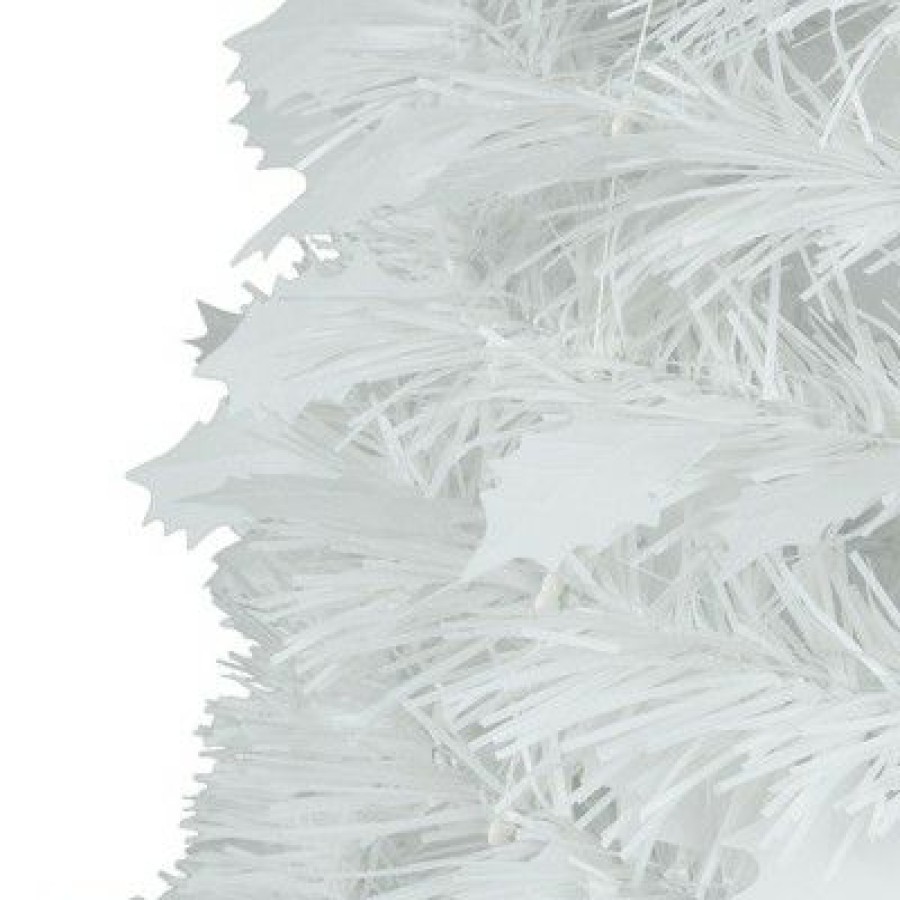 Pine * | Northlight 6 White Tinsel Pop-Up Artificial Christmas Tree, Unlit