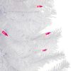 Pine * | Northlight 3 Pre-Lit Woodbury White Pine Slim Artificial Christmas Tree, Pink Lights