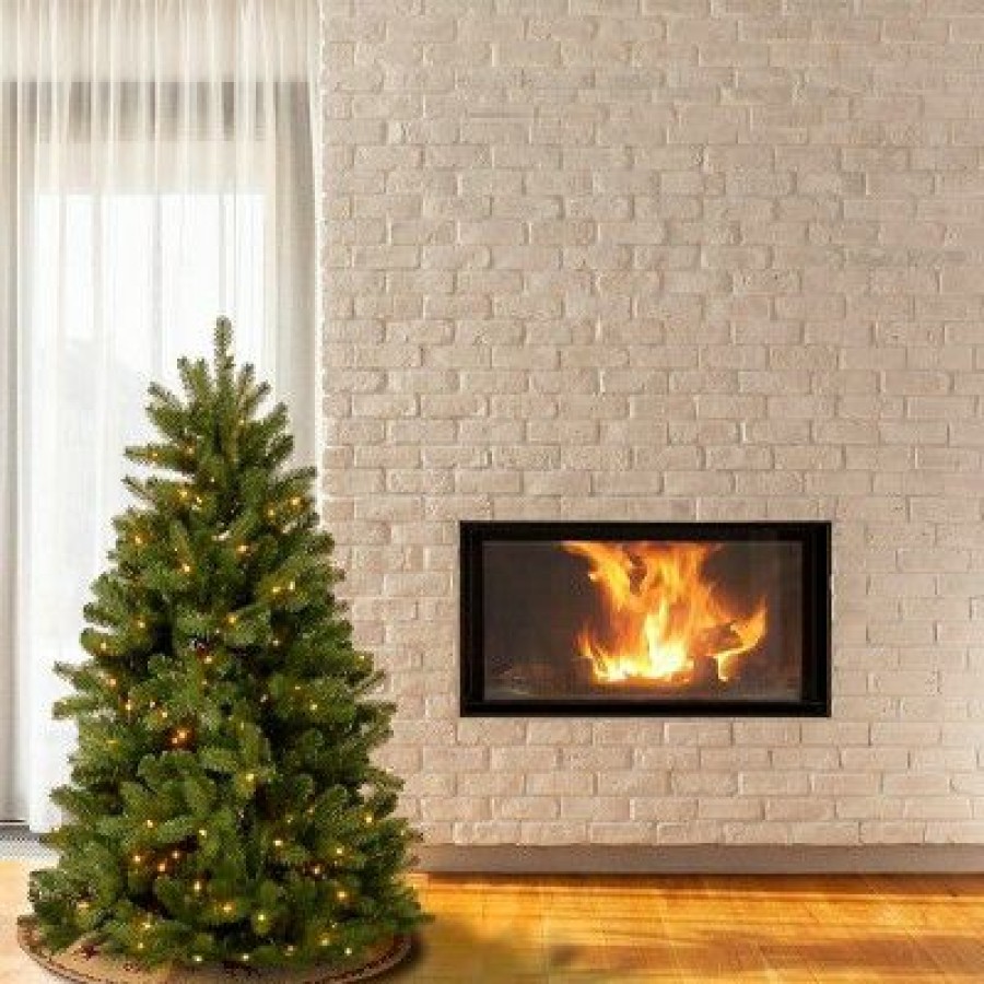 Spruce * | National Tree Company 5 Ft. Newberry Spruce Tree With Dual Color Led Lights