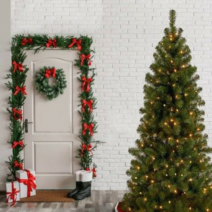 Fir Wood * | National Tree Company 7Ft National Christmas Tree Company Canadian Fir Grande Artificial Christmas Tree 350Ct Clear