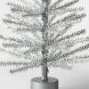 Unidentified Plant Variety * | 24" Unlit Tinsel Artificial Christmas Tree Silver Wondershop