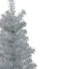 Pine * | Northlight 4 Holographic Silver Tinsel Slim Artificial Christmas Tree Unlit