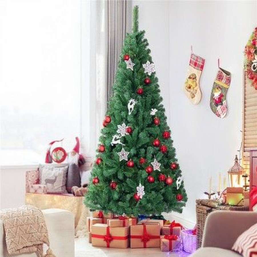 Spruce * | Yaheetech Artificial Christmas Tree With Stand & Pvc Tips Lifelike Tree, Green