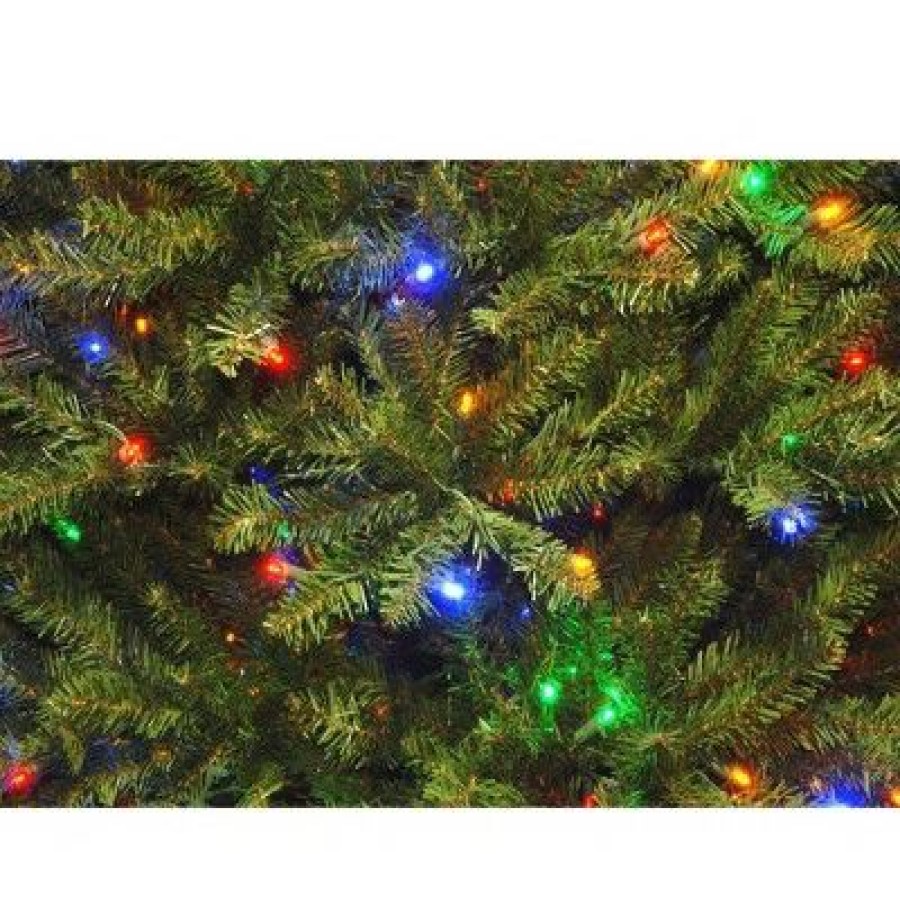 Fir Wood * | 9Ft Pre-Lit Full Dunhill Fir Hinged Artificial Christmas Tree Led Dual Color Lights National Tree Company