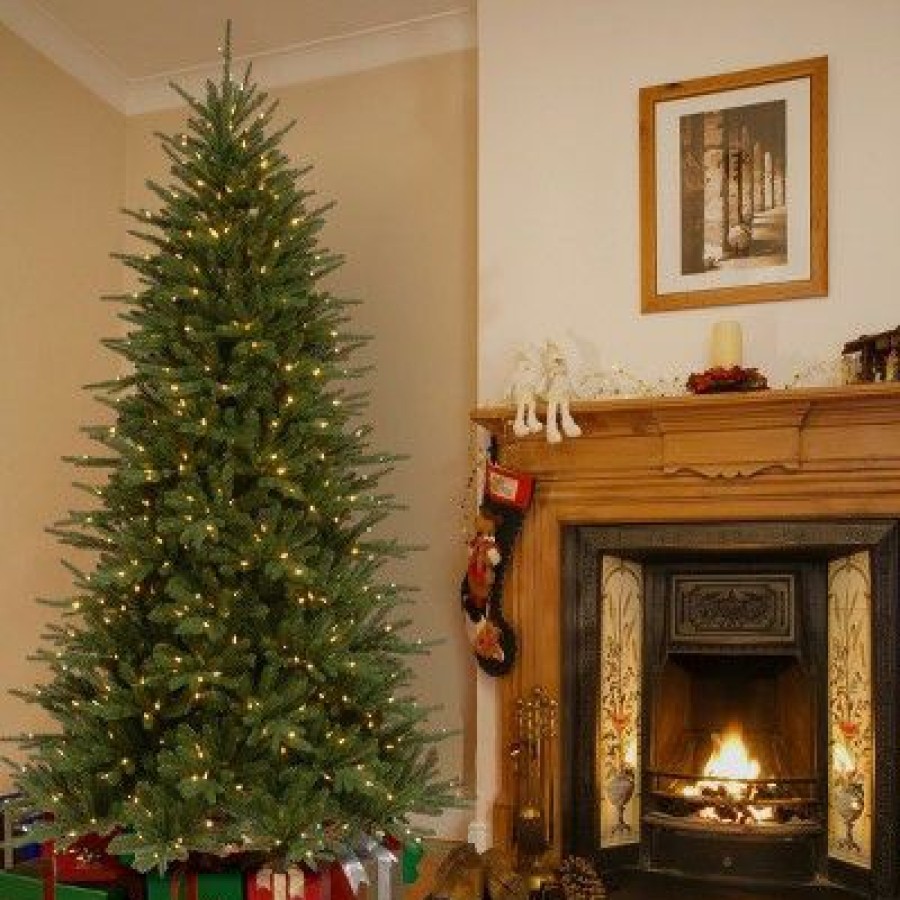 Spruce * | National Tree Company 7.5 Ft. Easton Spruce Tree With Dual Color Led Lights