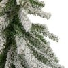 Pine * | Northlight 2 Potted Flocked Downswept Mini Village Pine Medium Artificial Christmas Tree Unlit