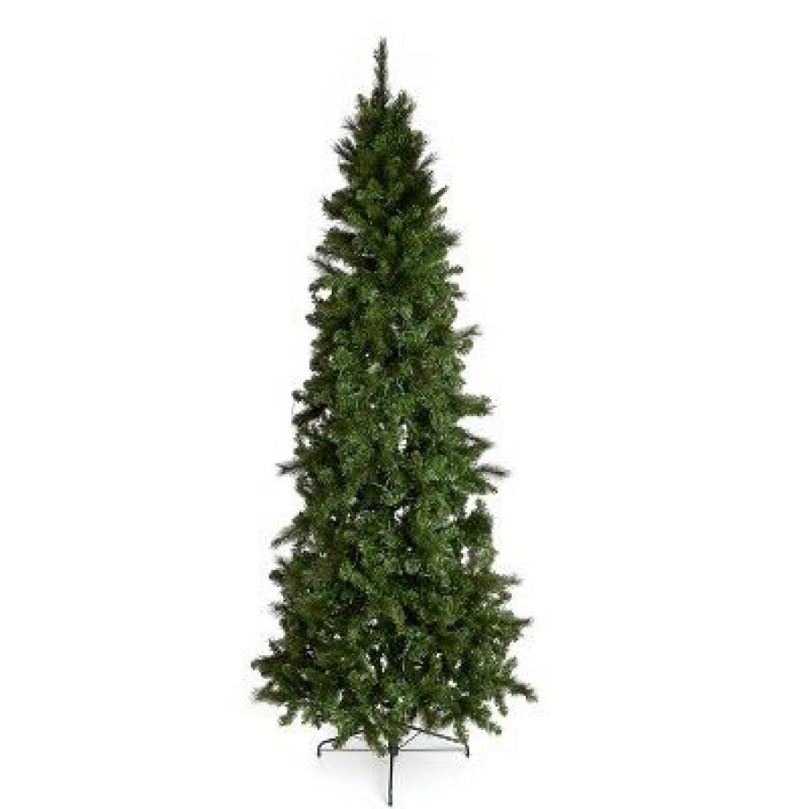 Pine * | Home Heritage Pre-Lit 60In Wreath + 9Ft Artificial Cascade Pine Christmas Tree