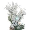 Alberta Spruce * | 6.5Ft Pre-Lit Flocked Alberta With Cone Artificial Tree 600 Led Multicolor Vickerman