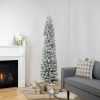 Pine * | Northlight 6 Flocked North River Pine Pencil Artificial Christmas Tree, Unlit