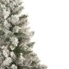 Pine * | Northlight 4 Pre-Lit Flocked Pine Slim Artificial Christmas Tree, Clear Lights