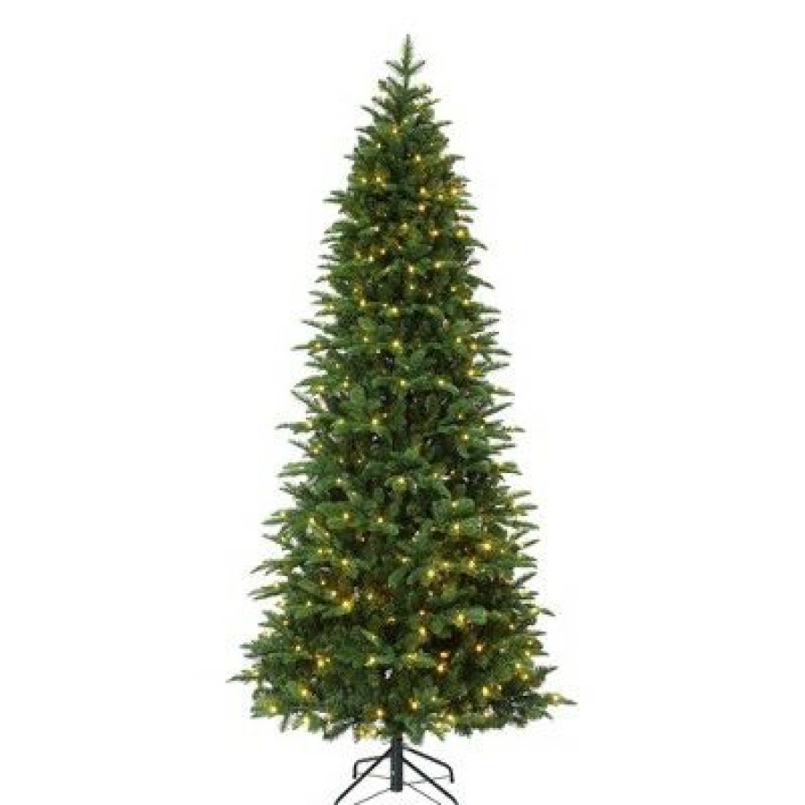 Noble Fir * | Haute Decor Haute Decor Pre-Lit Led Noble Fir Artificial Christmas Tree White Lights