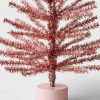 Unidentified Plant Variety * | 24" Unlit Tinsel Artificial Christmas Tree Pink Wondershop