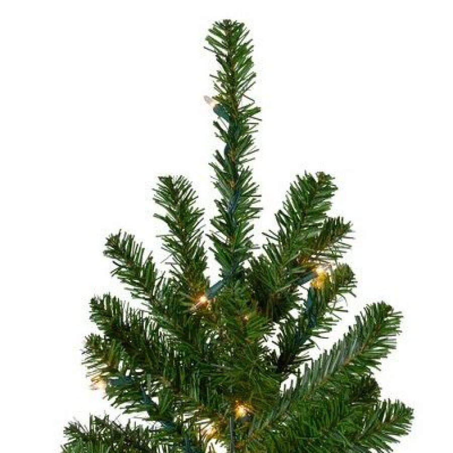 Pine * | Northlight 6.5 Pre-Lit Canadian Pine Artificial Pencil Christmas Tree Clear Lights