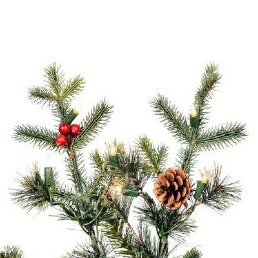 Unidentified Plant Variety * | Vickerman Potted Timberline Pine Artificial Christmas Tree Warm White