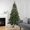 Pine * | Northlight 7.5 Pre-Lit Snow Valley Pine Artificial Christmas Tree, Clear Lights