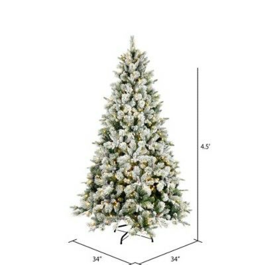 Unidentified Plant Variety * | Vickerman Flocked Ellis Pine Artificial Christmas Tree