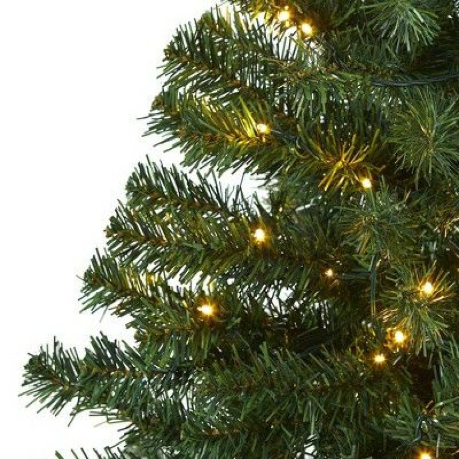 Pine * | 4Ft Nearly Natural Pre-Lit Led Northern Tip Pine Artificial Christmas Tree Clear Lights