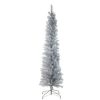 Unidentified Plant Variety * | Northlight 6 Unlit Artificial Christmas Tree Pencil Silver Tinsel