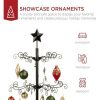 Unidentified Plant Variety * | Best Choice Products 3Ft Wrought Iron Ornament Display Christmas Tree W/ Easy Assembly, Stand Gold