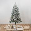 Pine * | Northlight 4.5 Pre-Lit Flocked Madison Pine Artificial Christmas Tree, Multi Lights