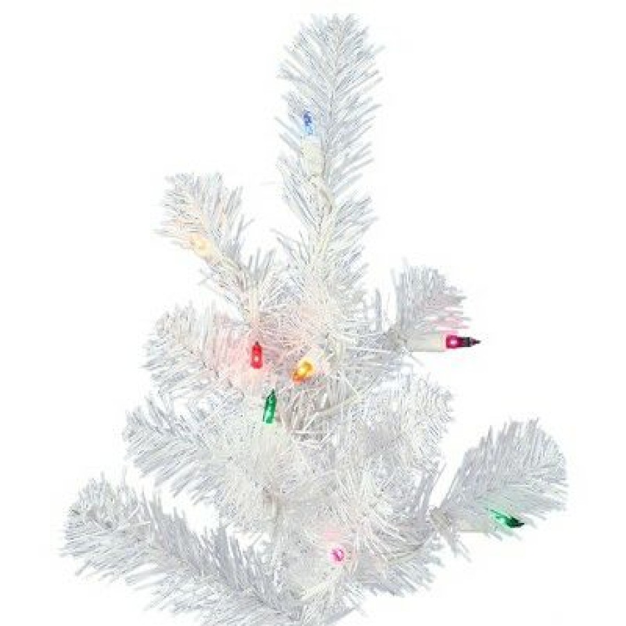 Unidentified Plant Variety * | Vickerman Crystal White Spruce Upside Down Artificial Christmas Tree