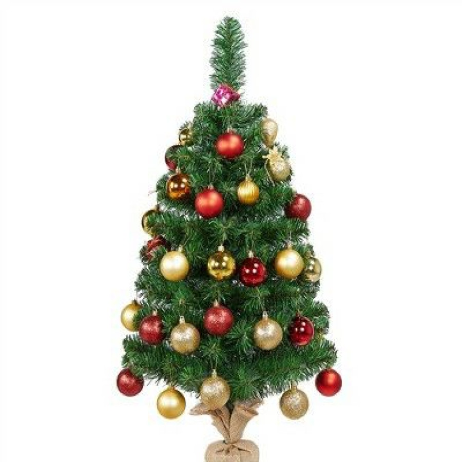 Spruce * | Yaheetech Tabletop Christmas Tree Mini Artificial Christmas Tree With Cement Base, Green