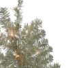 Pine * | Northlight 3 Metallic Sheer Champagne Artificial Tinsel Christmas Tree Clear Lights