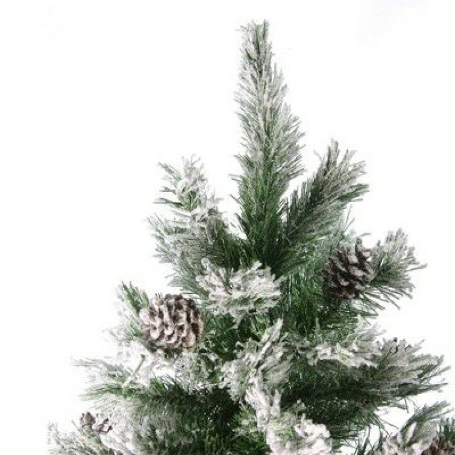 Pine * | Northlight 6 Medium Flocked Angel Pine Artificial Christmas Tree Unlit